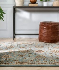 Well Woven Bahia Traditional Oriental Persian Blue Rug