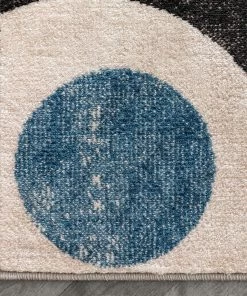 Well Woven Avi Modern Geometric Grey Blue Rug