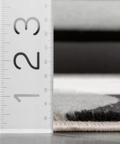 Well Woven Avi Modern Geometric Grey Green Rug