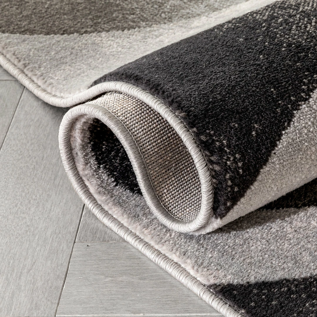 Well Woven Avi Modern Geometric Grey Black Rug 5 Well Woven Avi Modern Geometric Grey Black Rug