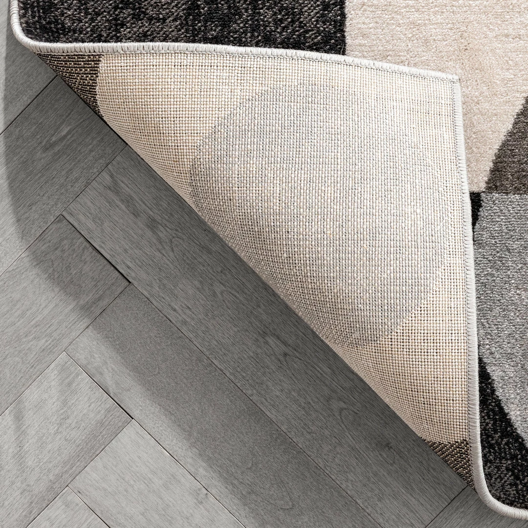 Well Woven Avi Modern Geometric Grey Black Rug 9 Well Woven Avi Modern Geometric Grey Black Rug