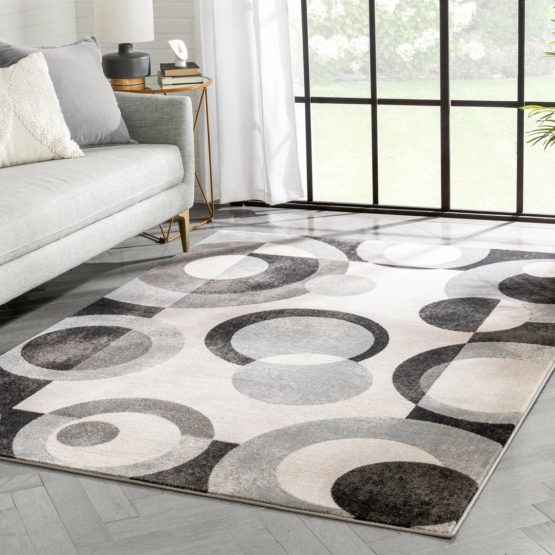 Well Woven Avi Modern Geometric Grey Black Rug 7 Well Woven Avi Modern Geometric Grey Black Rug