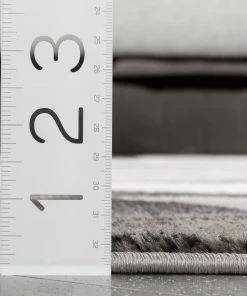 Well Woven Avi Modern Geometric Grey Blush Rug