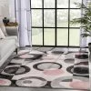 Well Woven Avi Modern Geometric Grey Blush Rug