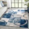 Well Woven Shai Modern Geometric Grey Blue Rug