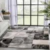 Well Woven Shai Modern Geometric Grey Green Rug