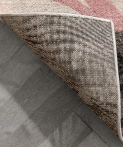 Well Woven Shai Modern Geometric Grey Blush Rug