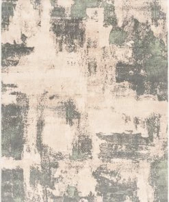 Well Woven Geometric Kalia Modern Abstract Grey Green Rug