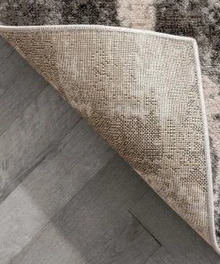 Well Woven Kalia Modern Abstract Grey Black Rug Geometric