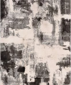 Well Woven Kalia Modern Abstract Grey Black Rug Geometric