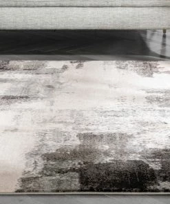 Well Woven Kalia Modern Abstract Grey Black Rug Geometric