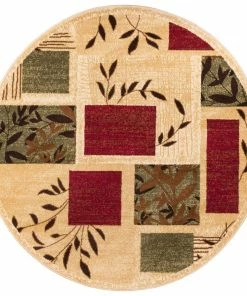 Well Woven Hannover Ivory Modern Round Rug