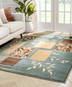 Well Woven Hannover Light Blue Modern Rug