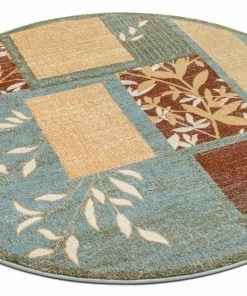 Well Woven Hannover Light Blue Modern 5'3" Round Rug