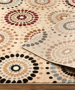 Well Woven Orchid Fields Ivory Contemporary Rug