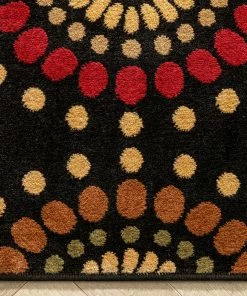 Well Woven Orchid Fields Black Contemporary Rug