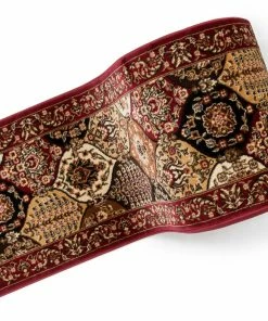 Well Woven Wentworth Panel Custom Size Runner Traditional Red 27 Inch Wide X Choose Your Length Hallway Runner Rug