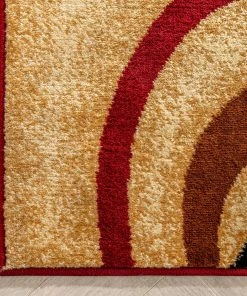 Well Woven Arcs & Shapes Red Modern Rug 17 Well Woven Arcs & Shapes Red Modern Rug