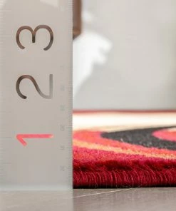 Well Woven Arcs & Shapes Red Modern Rug 21 Well Woven Arcs & Shapes Red Modern Rug
