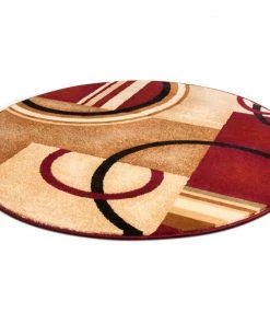 Well Woven Arcs & Shapes Red Modern Rug 27 Well Woven Arcs & Shapes Red Modern Rug