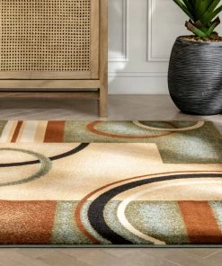 Well Woven Arcs & Shapes Light Blue Modern Rug Geometric 19 Well Woven Arcs & Shapes Light Blue Modern Rug Geometric