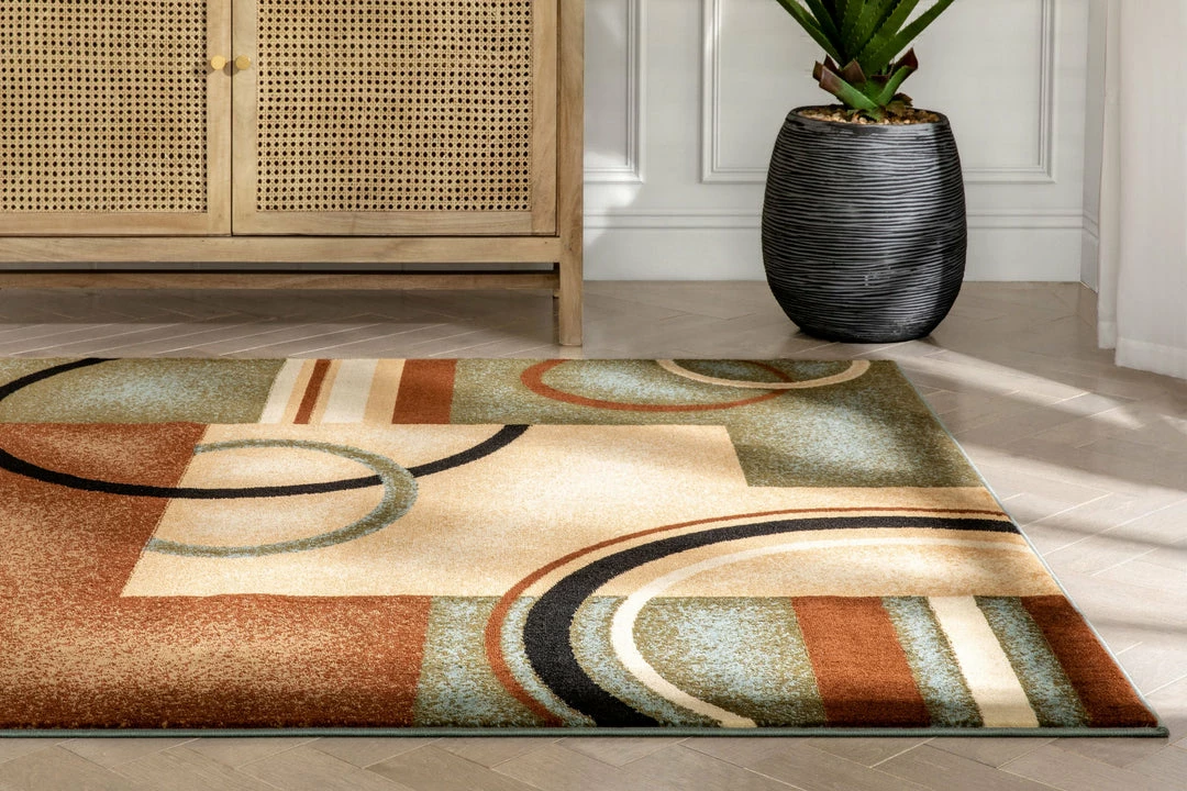 Well Woven Arcs & Shapes Light Blue Modern Rug Geometric 6 Well Woven Arcs & Shapes Light Blue Modern Rug Geometric