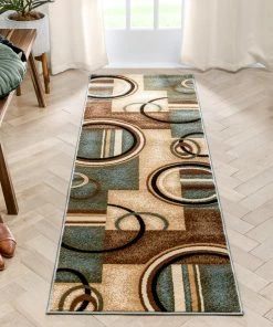 Well Woven Arcs & Shapes Light Blue Modern Rug Geometric 23 Well Woven Arcs & Shapes Light Blue Modern Rug Geometric