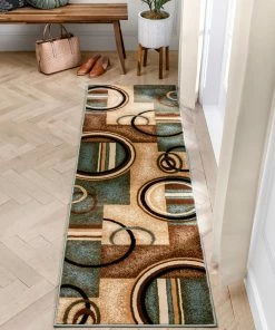 Well Woven Arcs & Shapes Light Blue Modern Rug Geometric 25 Well Woven Arcs & Shapes Light Blue Modern Rug Geometric