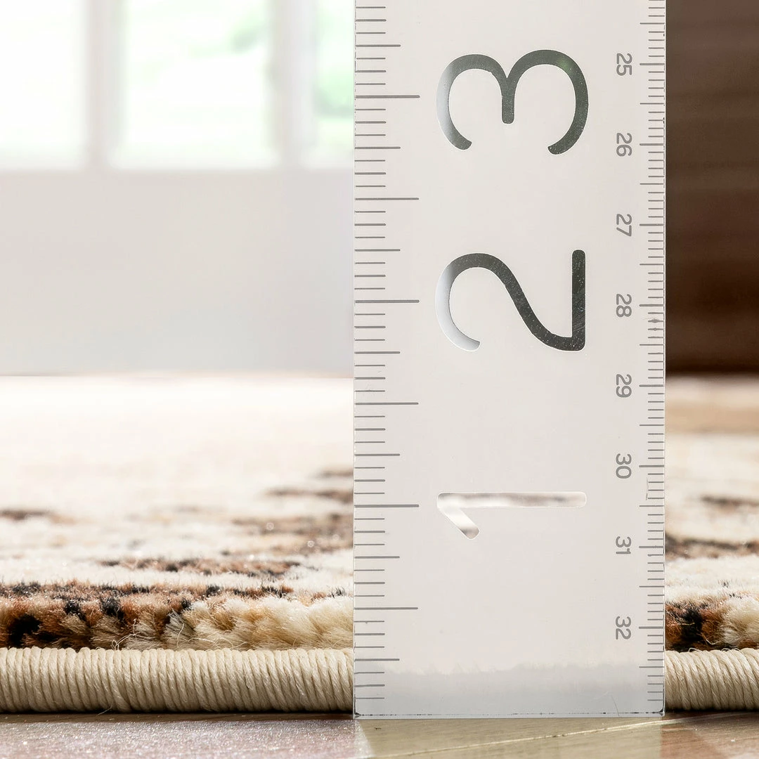 Well Woven 3'x5' Vane Willow Damask Beige Transitional Rug 6 Well Woven 3'x5' Vane Willow Damask Beige Transitional Rug