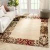 Well Woven 3'x5' Vane Willow Damask Beige Transitional Rug