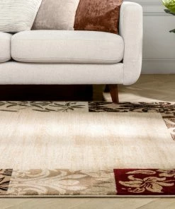 Well Woven 3'x5' Vane Willow Damask Beige Transitional Rug 18 Well Woven 3'x5' Vane Willow Damask Beige Transitional Rug