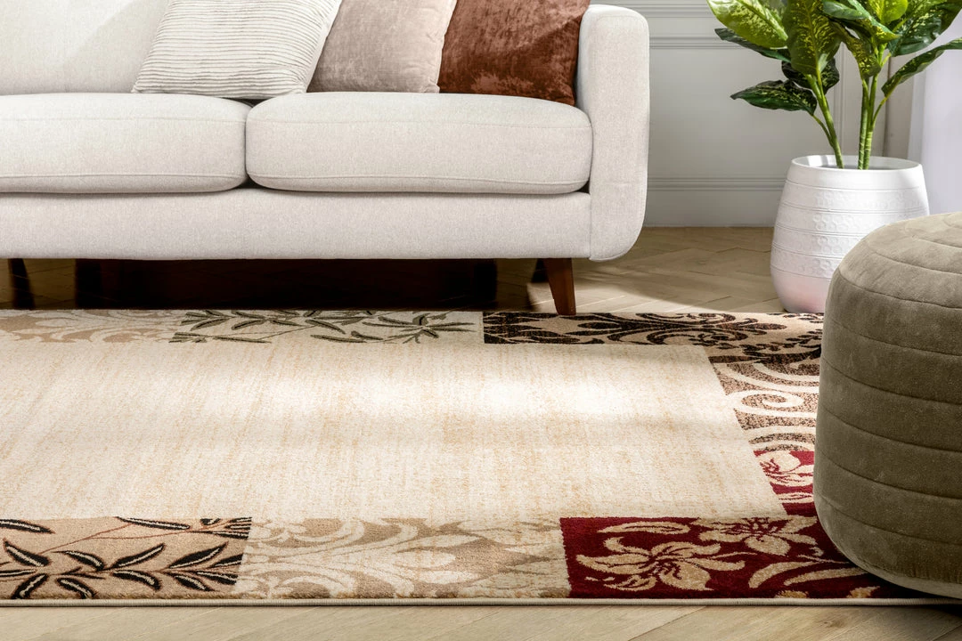 Well Woven 3'x5' Vane Willow Damask Beige Transitional Rug 8 Well Woven 3'x5' Vane Willow Damask Beige Transitional Rug