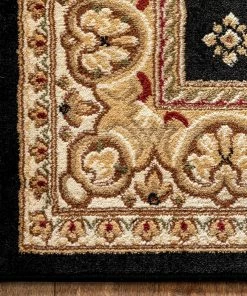 Well Woven Hudson Terrace Black Traditional Rug