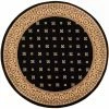 Well Woven Hudson Terrace Black Traditional Round Rug