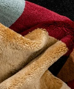 Well Woven River Red Modern Rug