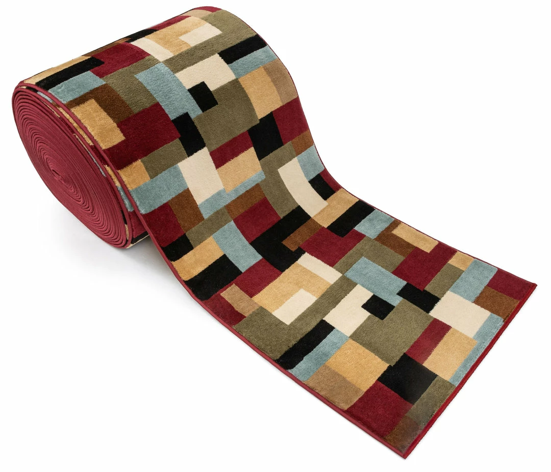 Well Woven River Custom Size Runner Modern Red 27 Inch Wide X Choose Your Length Hallway Runner Rug 3 Well Woven River Custom Size Runner Modern Red 27 Inch Wide X Choose Your Length Hallway Runner Rug