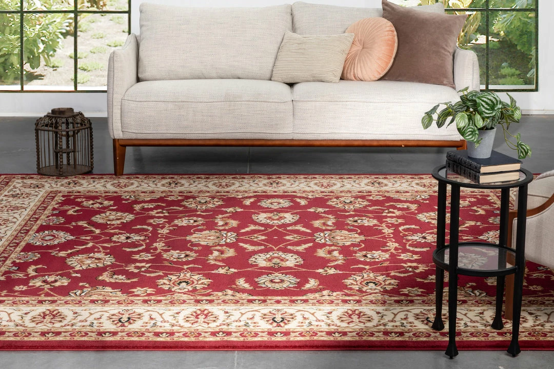 Well Woven Sarouk Red Traditional Rug 10 Well Woven Sarouk Red Traditional Rug