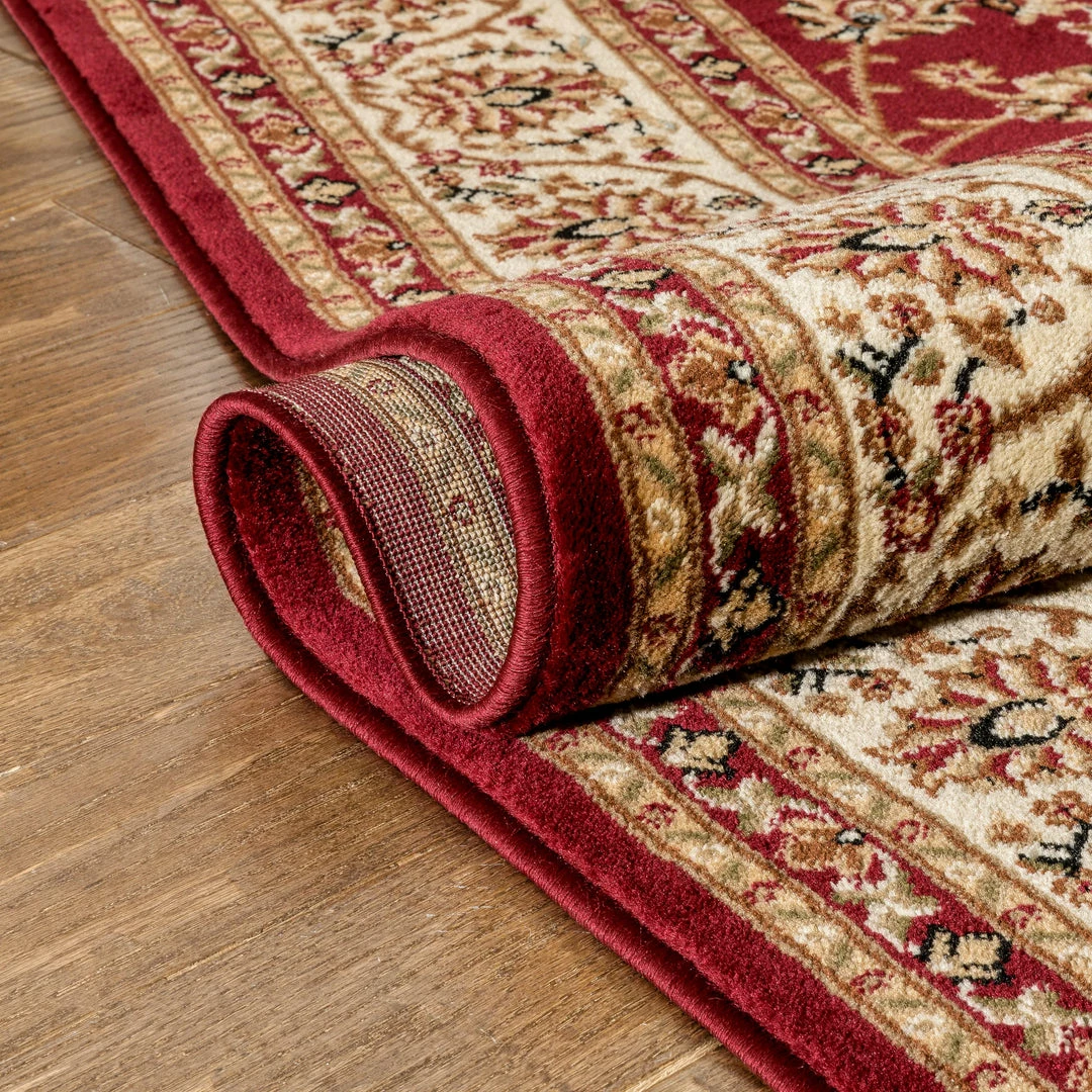 Well Woven Sarouk Red Traditional Rug 8 Well Woven Sarouk Red Traditional Rug