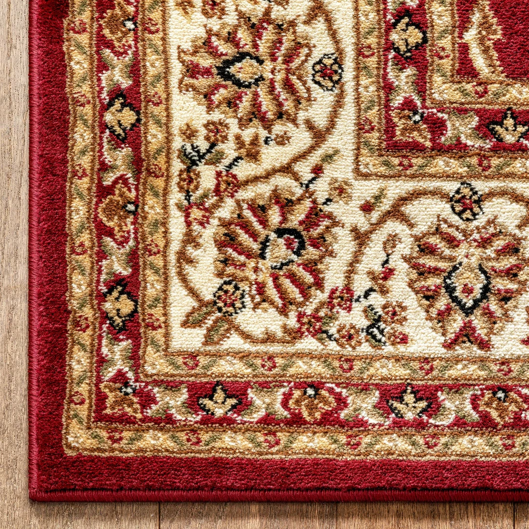 Well Woven Sarouk Red Traditional Rug 11 Well Woven Sarouk Red Traditional Rug