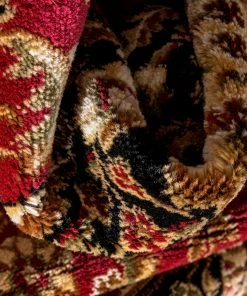 Well Woven Sarouk Red Traditional Rug 14 Well Woven Sarouk Red Traditional Rug