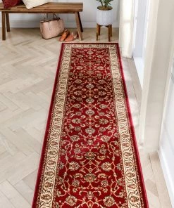 Well Woven Sarouk Red Traditional Rug 18 Well Woven Sarouk Red Traditional Rug