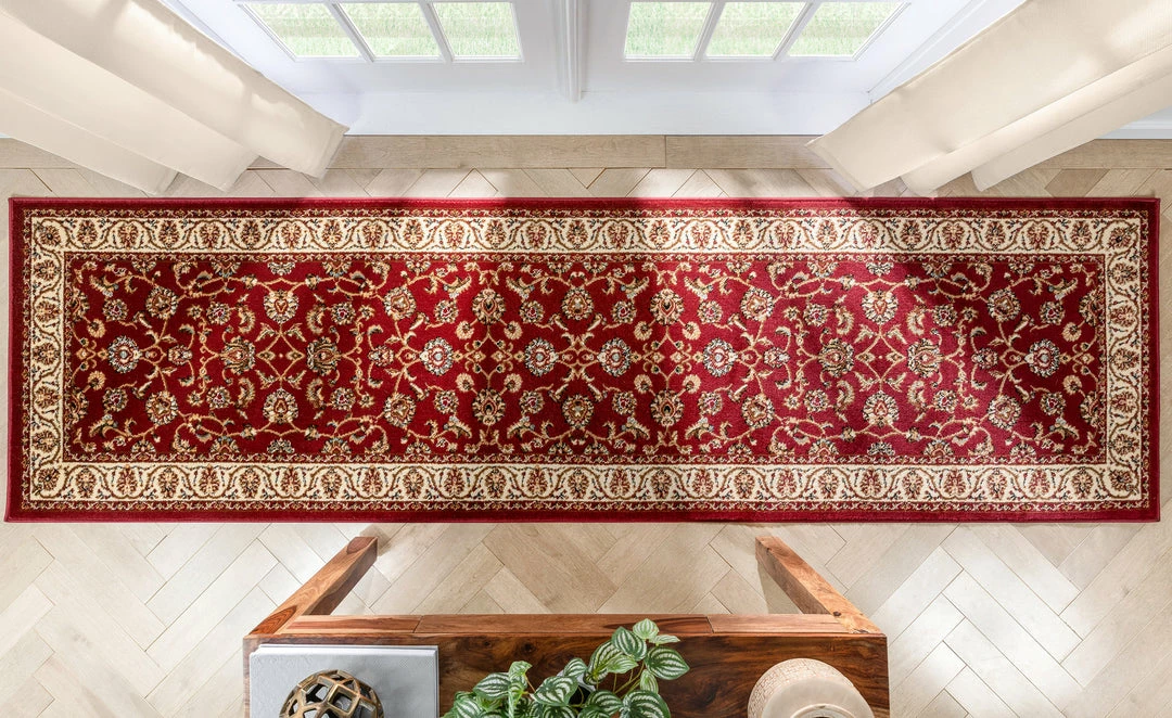 Well Woven Sarouk Red Traditional Rug 6 Well Woven Sarouk Red Traditional Rug