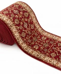 Well Woven Sarouk Custom Size Runner Traditional Red 27 Inch Wide X Choose Your Length Hallway Runner Rug