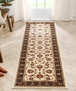 Well Woven Sarouk Ivory Traditional Rug