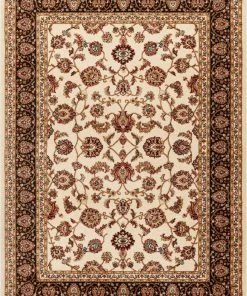 Well Woven Sarouk Ivory Traditional Rug