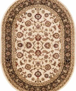 Well Woven Sarouk Ivory Traditional Rug