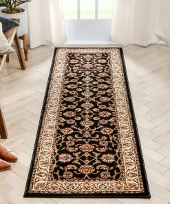 Well Woven Sarouk Black Traditional Rug 21 Well Woven Sarouk Black Traditional Rug