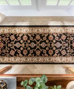 Well Woven Sarouk Black Traditional Rug 22 Well Woven Sarouk Black Traditional Rug