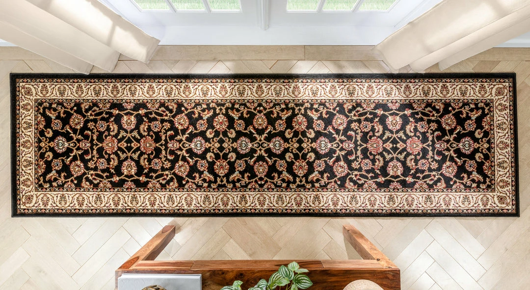 Well Woven Sarouk Black Traditional Rug 14 Well Woven Sarouk Black Traditional Rug