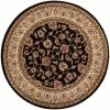 Well Woven Sarouk Black Traditional Round Rug